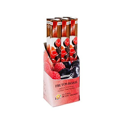 H HANSEL HOME Incienso Frutos Rojos 120 Varillas, Mayor duración 60 Minutos por Varilla (Pack 6 Sticks) | La casa de los Aromas