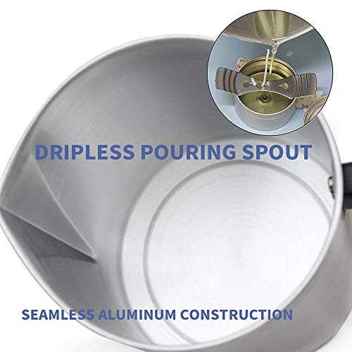 Haavpoois Olla De Cera Para Velas, Jarra De Colada Sin Goteo De 3 L Olla Para Hacer Velas Con Mango Resistente Al Calor, Para Manualidades De Bricolaje De Velas De Cocina Casera