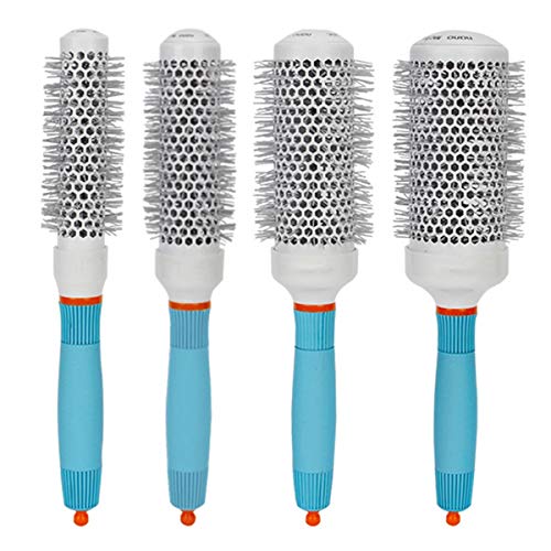 HaiQianXin Cepillo de Pelo de cerámica Barril Redondo Cepillo de Pelo Hierro Resistente al Calor Peine Radial Rizado El enderezarse (Size : 27 * 4cm-32#)