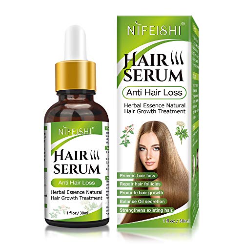 Hair Growth Serum, Anti Hair Loss Serum, Natural Herbal Essence Hair Growth Oil for Thinning Hair, Thickening & Regrow Hair Faster, Support for Woman Man (30ml)