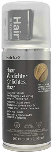Hairfor2 spray espesante contra el pelo claro (100ml, rubio medio)