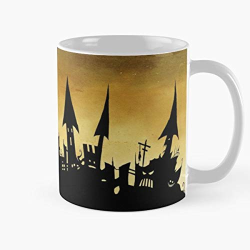 Halloween Town Classic Mug - Novelty Ceramic Cups 11oz, Unique Birthday And Holiday Gifts For Mom Mother Father-teiltspe