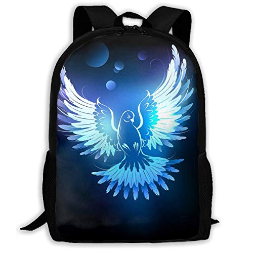 Hangdachang Glowing Blue Dove - Mochila de viaje informal para adolescentes y niñas