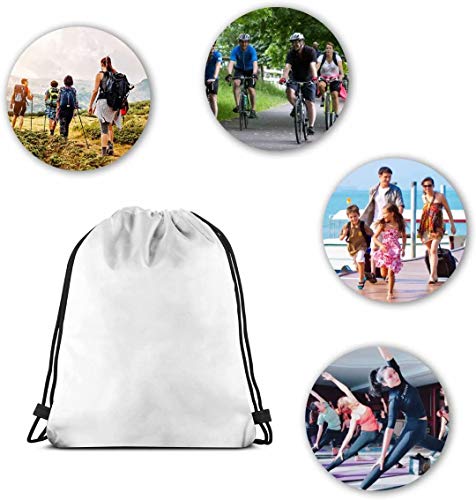 Hangdachang Perro Husky con Ojos Azules en Invierno Mochila con cordón Bolsa de Viaje Impermeable para Yoga 36 x 43 cm / 14,2 x 16,9 Pulgadas