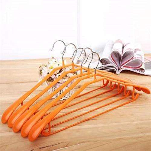 Hanger. Percha de Hombro Ancho Que no Deja Marcas Traje de Alta Gama para el hogar Percha Antideslizante 10 Piezas-Naranja_10