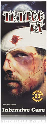 HANPURE Halloween Tatuajes Halloween Zombie Tattoo - 75 Estilos Horror Cicatrices Heridas Tatuajes Pegatinas, Realista Horror Tatuaje Temporal, Maquillaje Halloween Hombre Mujer (IT)