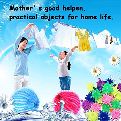 HAOCHANG Bolas De Lavandería, Pelotas De Limpieza para Lavar, Efectivamente Quita Pelusa De Lana Y Cabello De La Ropa En La Lavadora