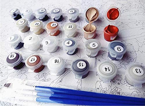 HAOLL N/C Pintura Al Óleo Digital En La Sala De Decoración. DIY Pintura Al Óleo sobre Lienzo. Molino De Viento Señorial Abstracto 40 * 50 Cm (Sin Marco)