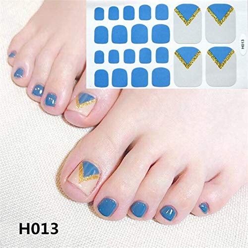Haoyushangmao 15 Hojas Gran Oferta Pegatinas for Las uñas de los Pies Arte envolturas Adhesivas Impermeables Empanadas Decoraciones uña Deslizante Bricolaje uñas Esmalte Pegatinas al por Mayor