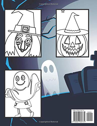 Happy Halloween: Big Coloring Book for Kids Ages 4-8 Halloween Gift