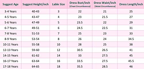 HAPPY ROSE Vestido de Dama de Honor para Niña Vestido Largo de Flores para Niña Tinte 8 años