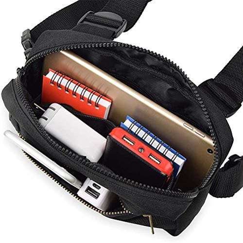 HAPPYX Bolsas de Bandolera Ajustables, Mochila con Bandolera en el Pecho Hombro Senderismo Mochila Informal para Hombres, Mujeres, Unisex