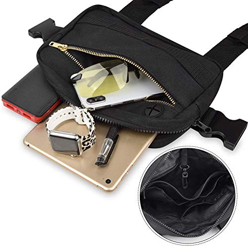 HAPPYX Bolsas de Bandolera Ajustables, Mochila con Bandolera en el Pecho Hombro Senderismo Mochila Informal para Hombres, Mujeres, Unisex
