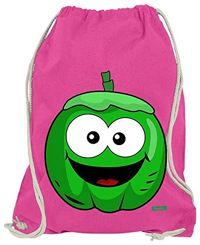 Hariz Bolsa de deporte de coco verde salmón frutas verano Plus tarjetas de regalo, color rosa, tamaño talla única