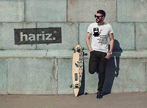 Hariz – Camiseta para hombre con texto "Mir Nicht Auf Den Sack Gehen Du Sollst Grillen con texto en alemán "Mir Nicht auf den Sack" rojo XL