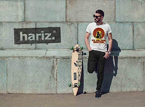 Hariz - Camiseta para hombre, diseño con texto en alemán "Ich Bin Dein Brater Grill" rojo XL