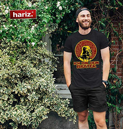 Hariz - Camiseta para hombre, diseño con texto en alemán "Ich Bin Dein Brater Grill" rojo XL