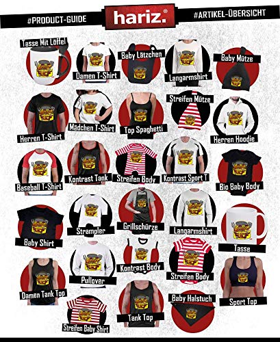 Hariz - Camiseta sin mangas para hombre, diseño con texto "Bin am Grillen Bier Her Chüss Grillen Hombres Plus tarjeta de regalo gris claro XL