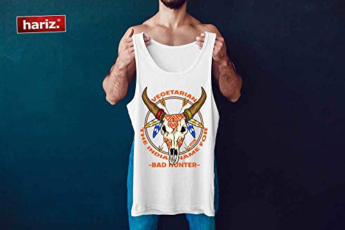 Hariz Vegetarian Bad Hunter Grillen Hombres Incluye tarjeta de regalo Color azul. XL