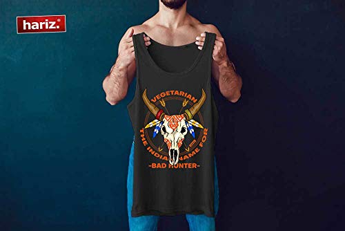 Hariz Vegetarian Bad Hunter Grillen Hombres Incluye tarjeta de regalo Color azul. XL