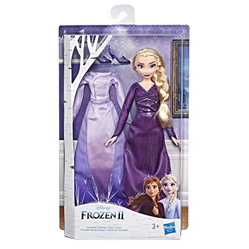 Hasbro Disney Frozen 2 Fashion + Extra Vestido Elsa, Multicolor, E6907ES0