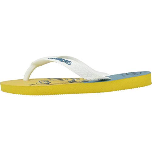 Havaianas Minions, Chanclas Unisex Niños, Multicolor (Yellow Citric/White 3455), 31/32 EU
