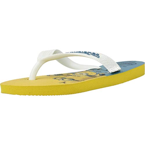 Havaianas Minions, Chanclas Unisex Niños, Multicolor (Yellow Citric/White 3455), 31/32 EU