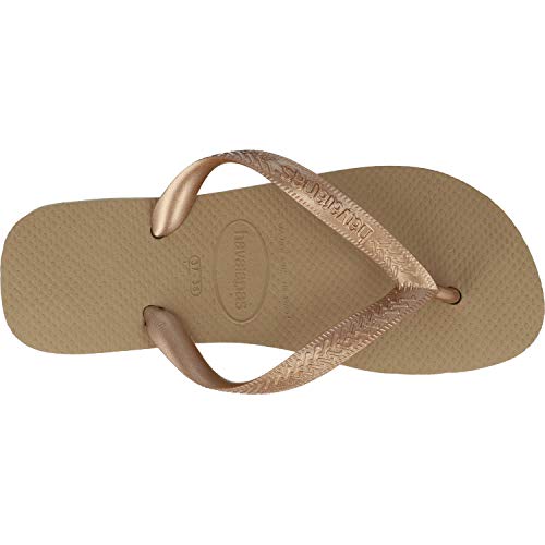 Havaianas Top Tiras, Chanclas para Mujer, Dorado (Rose Gold), 37/38 EU