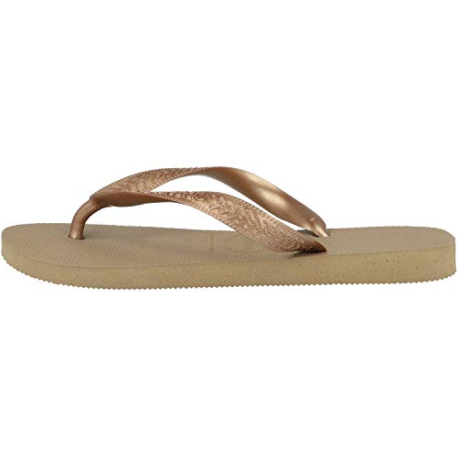 Havaianas Top Tiras, Chanclas para Mujer, Dorado (Rose Gold), 37/38 EU