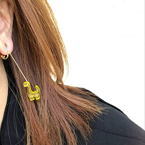 HBHBS Pendientes de Dinosaurio acrílicos Lindos y encantadores Pendientes de Esqueleto de Animales de Fiesta Punk para joyería de Mujer 1 parL