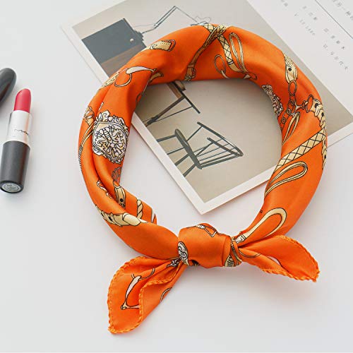 HBselect 16 pcs Pañuelos Cuello Mujer,Bufanda Cuadrada Paqueña Multicolor Para Mujer