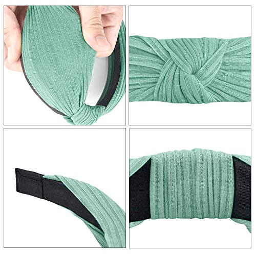 HBselect Diademas Pelo Nudo 10 Pcs,Suave Punto Turbantes para Chica Mujer Multicolor Accesorio Pelo
