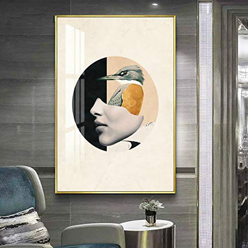Hd Print Picture Abstract Woman Landscape Modern Canvas Painting Living Room Decoration d 30x40cm