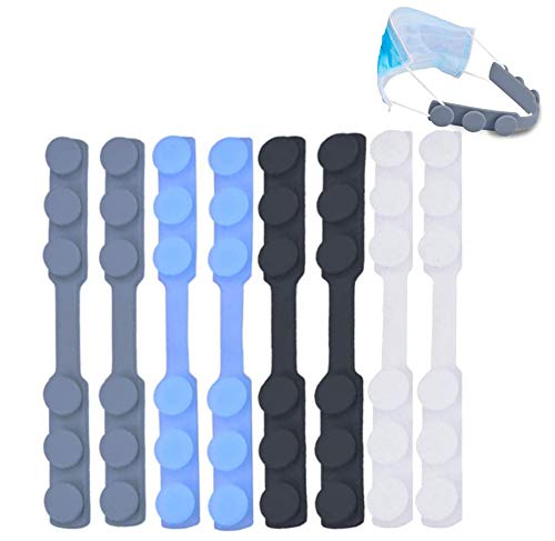 HDYZ 8 PCS Salvaorejas Mascarillas Extensor, Protectores de Orejas, Sujeta Mascarillas ó Enganche para Mascarillas, Extender Ganchos para Máscara, Despídete del Dolor en las Orejas