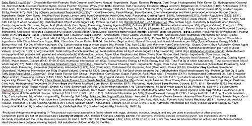 Heavenly Cesta de Dulces y Chocolate Americanos - Set de Marcas Clásicas de USA, Surtidos Originales, Regalo Perfecto para Niños, Adulto - Cumpleaños, Navidad - 12 Dulces, Pack de 25x18x2.5cm