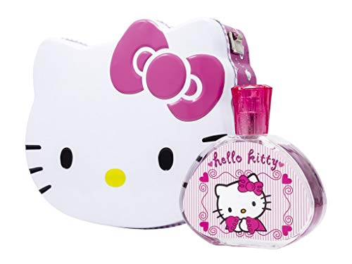 Hello Kitty Eau de Toilette vaporizador y fiambrera de metal, 100 ml