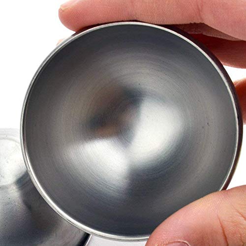 Hemore - Moldes de bola de baño, creativos, moldes de aleación de aluminio, 2 unidades, color negro