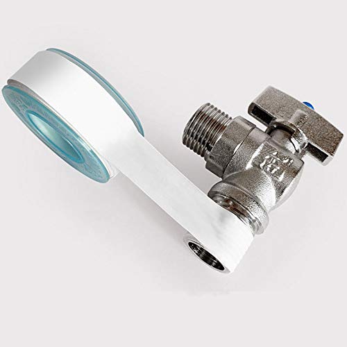 Her Kindness 2 Rollos Cinta de Sellado de Rosca de PTFE,18 mm x 20 m Cinta Selladora Teflón,Rosca Cinta Selladora de Tubería para Plomería(Blanco)