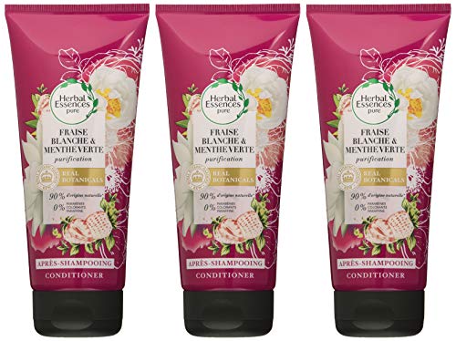 Herbal Essences - Fresa purifica purificación de fresas blancas y verdes, 200 ml, lote de 3
