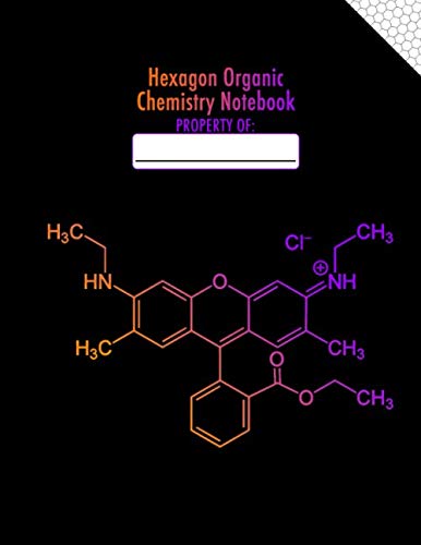 Hexagon Organic Chemistry Notebook: 1/4 Inch Hexagons - 8.5" x 11" Inches - Organic Chemistry Hexagonal Graph Paper Notebook - 100 pages