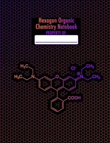 Hexagon Organic Chemistry Notebook: 1/4 Inch Hexagons - 8.5" x 11" Inches - Organic Chemistry Hexagonal Graph Paper Notebook - 100 pages