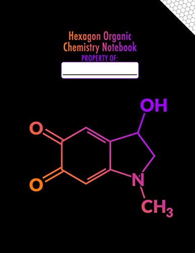 Hexagon Organic Chemistry Notebook: 1/4 Inch Hexagons - 8.5" x 11" Inches - Organic Chemistry Hexagonal Graph Paper Notebook - 100 pages