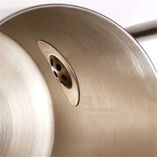 HEYU-Cafetera Cafetera de Acero Inoxidable 304, Boca de Diente de tiburón, Cuello de Ganso, Mango de Madera, hervidor de Agua, Apto para Uso doméstico, 6 Tazas (350) / 12 Tazas (700 ml)