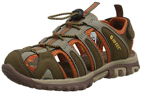 Hi-Tec Cove Ch, Sandalias de Senderismo Unisex Niños, Marrón (Brown/Cinnamon/Core Gold), 32 EU