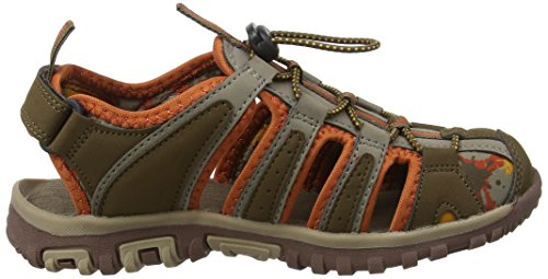 Hi-Tec Cove Ch, Sandalias de Senderismo Unisex Niños, Marrón (Brown/Cinnamon/Core Gold), 32 EU