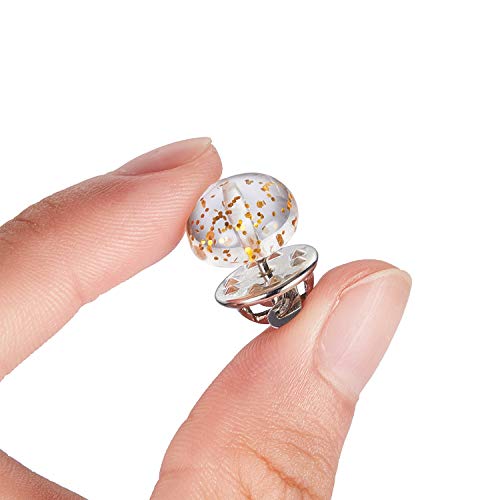 Hicarer 30 Piezas Mujer Camisa Broche Botones Tapa Botón de Cierre Broche de Seguridad Botones para Ropa Suministros de Vestir