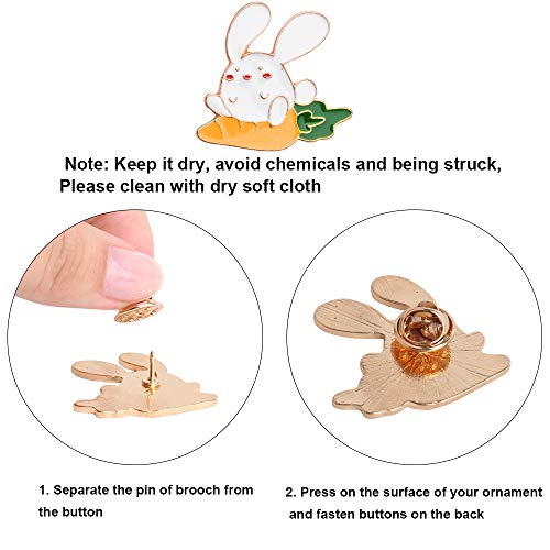 Hicdaw - Juego de 24 pines esmaltados, diseño de dibujos animados