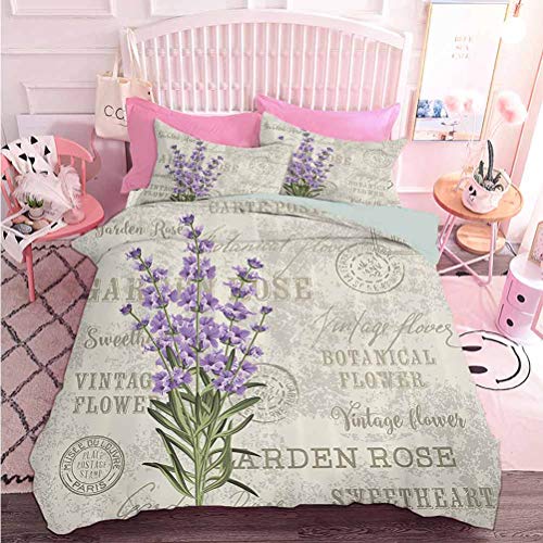 Hiiiman - Juego de 3 piezas para todas las estaciones (3 piezas, tamaño California King)