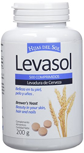 Hijas Del Sol Levasol - Levadura de Cerveza - Vitaminas para el pelo, pelo cuidado, anticaída - 500 Comprimidos