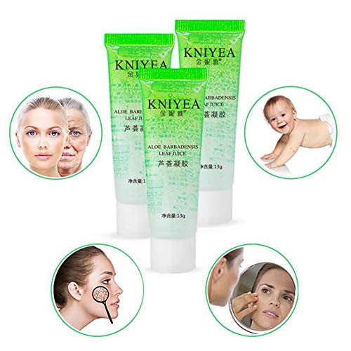 Hilai 1 UNID Madal Bal Aloe Pura con Árbol de Té Aloe Pura Gel de Aloe Vera Mascarilla Hidratante Adecuado para todo tipo de piel Rico en vitaminas y minerales Calma y protege (13 g)